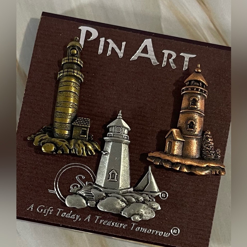 NEW 3 Piece Lighthouse Tac Pins